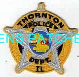 ILLINOIS,THORNTON POLICE HAT PATCH 1_wm